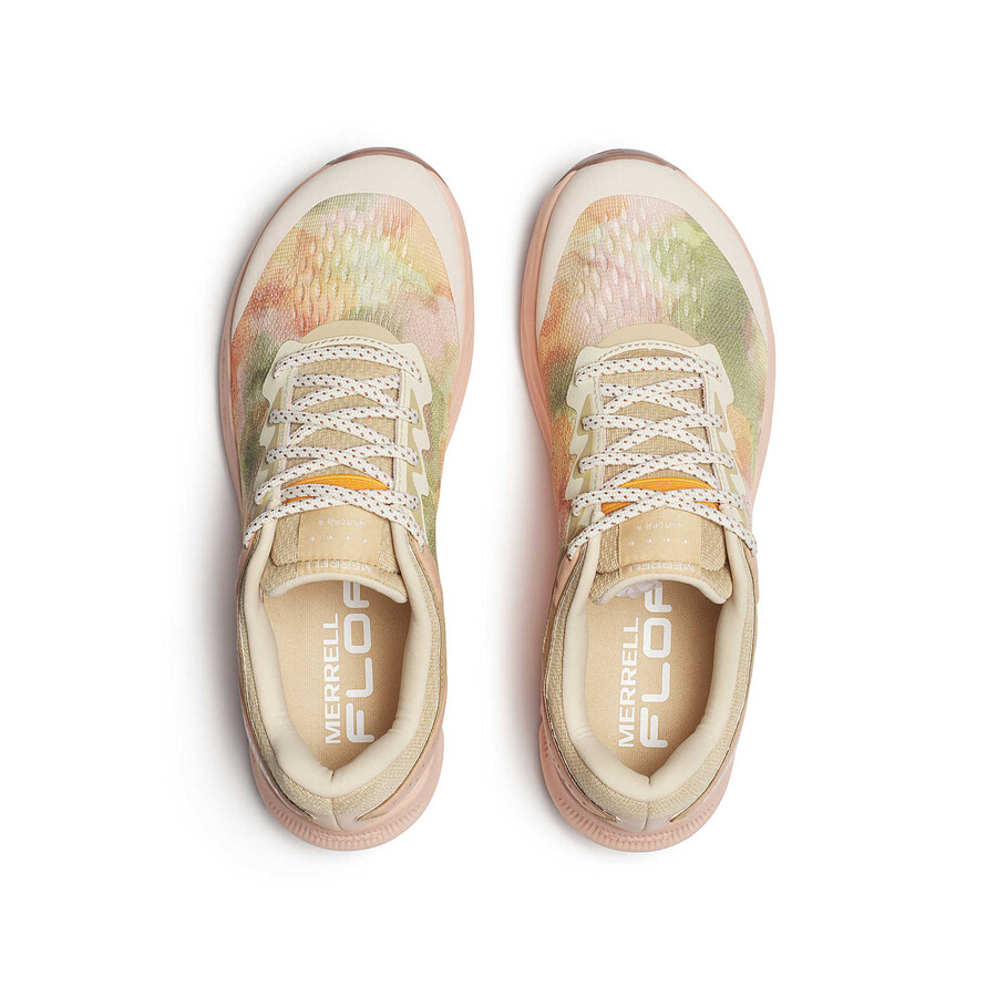 damskie buty do biegania w terenie antora 4 w kolorze pudrowym