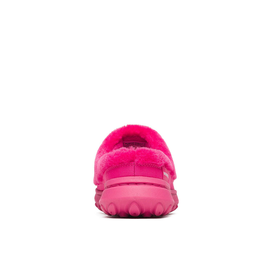 damskie półbuty hut moc 2 slide cozy casual slip ons w kolorze wiśniowym