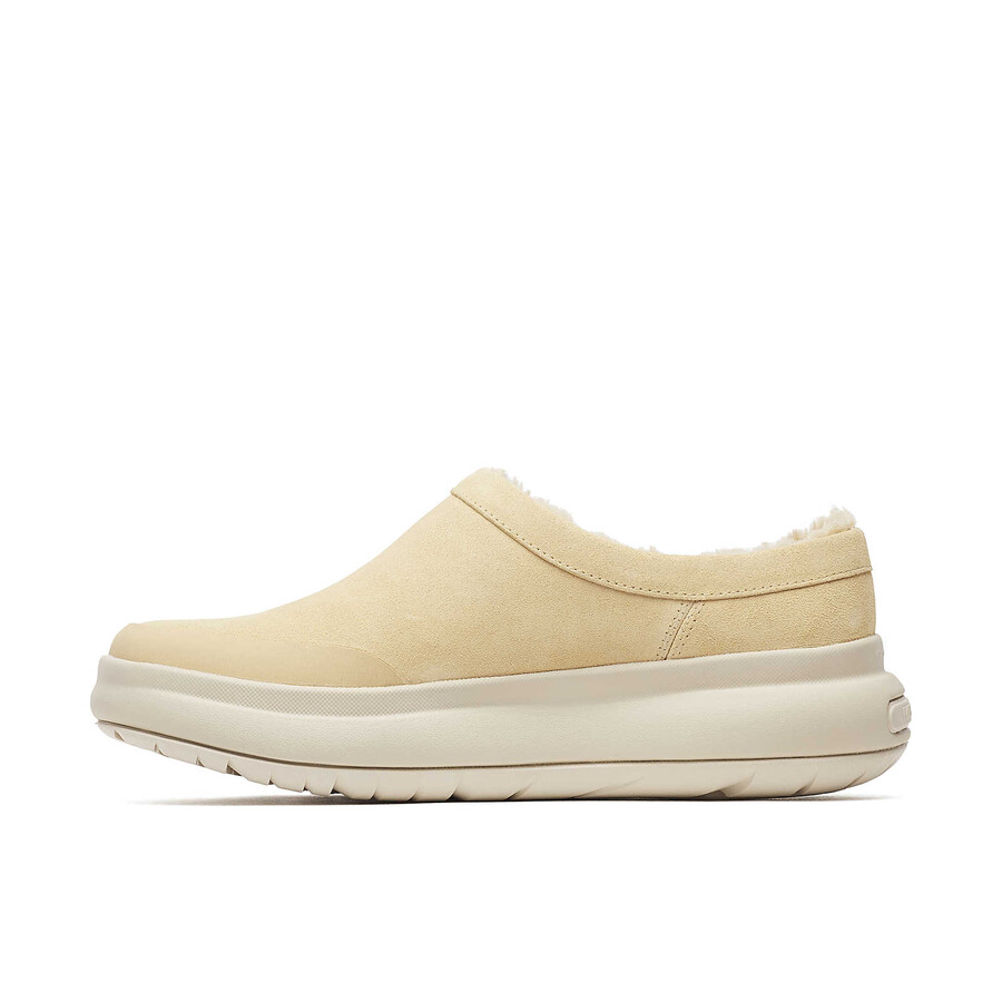 damskie zimowe codzienne wsuwane półbuty marquette thermo mule w kolorze latte