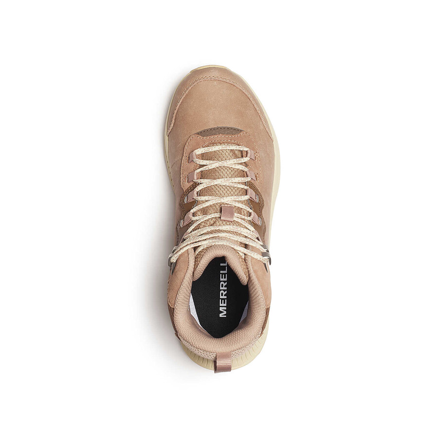 damskie zimowe buty trekkingowe speed strike 2 leather thermo mid wodoodporne w kolorze orzechowym