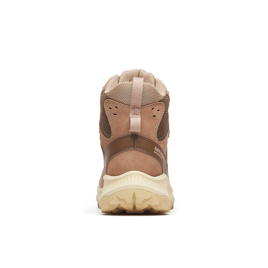 damskie zimowe buty trekkingowe speed strike 2 leather thermo mid wodoodporne w kolorze orzechowym
