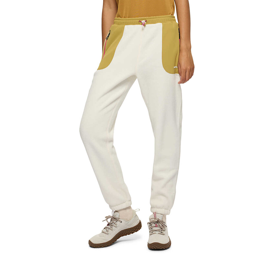 kobiety - jungle fleece jogger - spodnie chalkdesert
