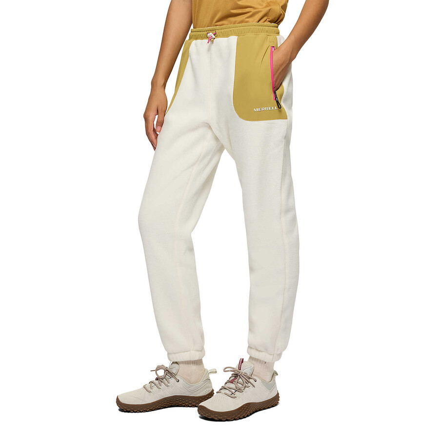kobiety - jungle fleece jogger - spodnie chalkdesert