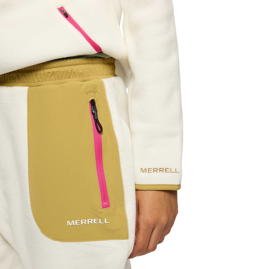 kobiety - jungle fleece jogger - spodnie chalkdesert
