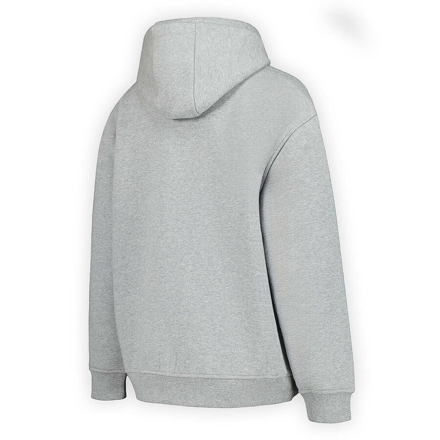 kobiety - luźna bluza z kapturem - bluzy z kapturem w kolorze szarym melanżowym