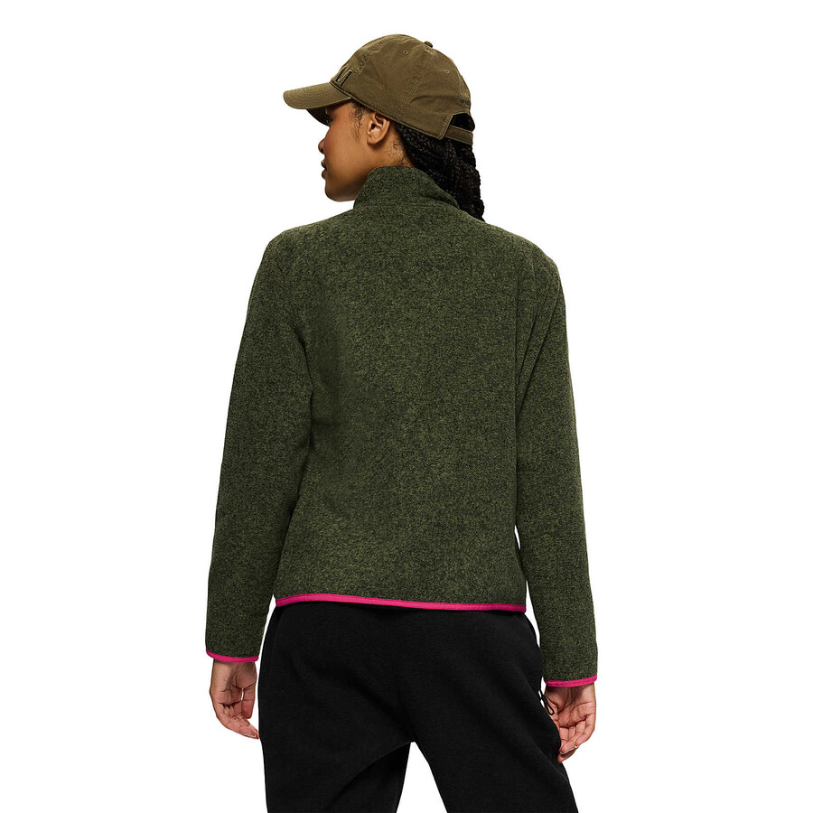 kobiety - bluza jungle fleece z zamkiem błyskawicznym - bluza z zamkiem błyskawicznym bez kaptura iguanabeetroot